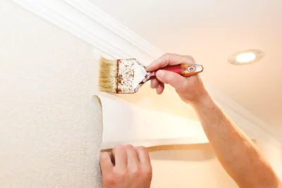 Pose de papier peint à Lhommaizé — revêtements muraux et toiles de verre